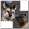 Eurofurence 2014 fursuit photoshoot. Preview picture of Hanabi Urufu, Watchwolf